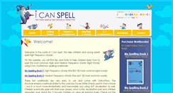 Desktop Screenshot of icanspell.co.uk