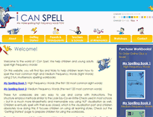 Tablet Screenshot of icanspell.co.uk